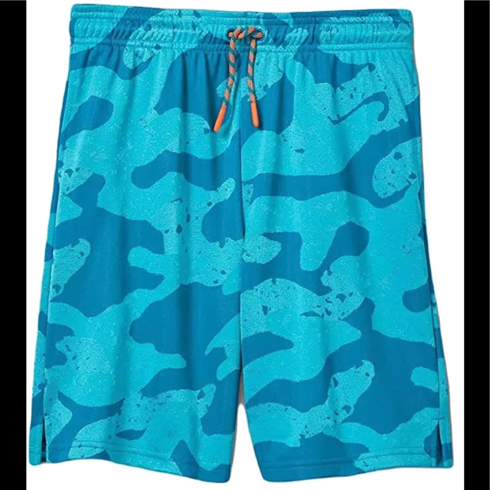 all in motion boys shorts Camo Turquoise color,  Sz S (6/7)